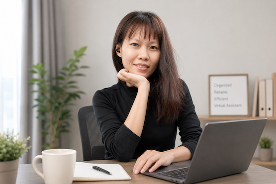 Anjie working